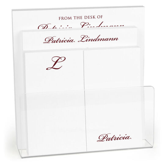 Elegant Script Notepad Set (4 Pads)
